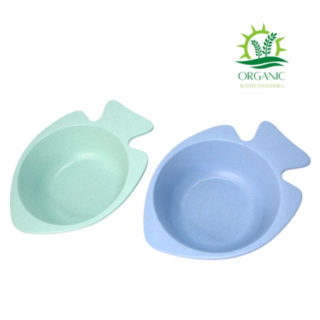 Set 2 castronele, din material organic, Fish [2]