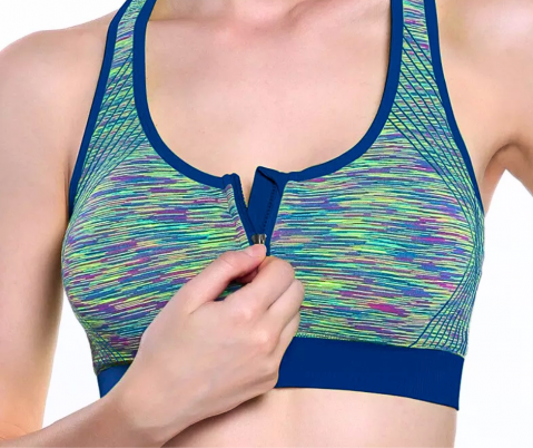Bustiera cu fermoar, deschidere in fata, UltraConfort, Ocean Blue, BebePrice [3]