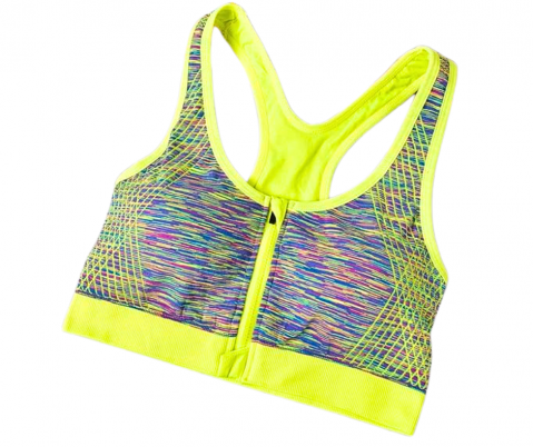 Bustiera cu fermoar, deschidere in fata, UltraConfort, Yellow, BebePrice [2]