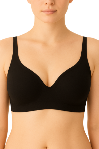 Sutiene pentru alaptare - Sutien fara sarma, fara cusaturi, Delicate Shape, Midnight, BebePrice
