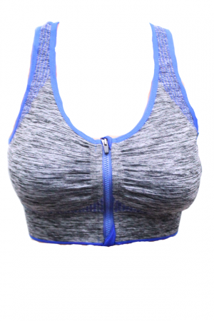 Bustiera cu fermoar, deschidere in fata, UltraConfort, Ocean Blue, BebePrice [1]