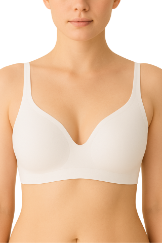 Sutiene pentru alaptare - Sutien fara sarma, fara cusaturi, Delicate Shape, Soft Pearl, BebePrice