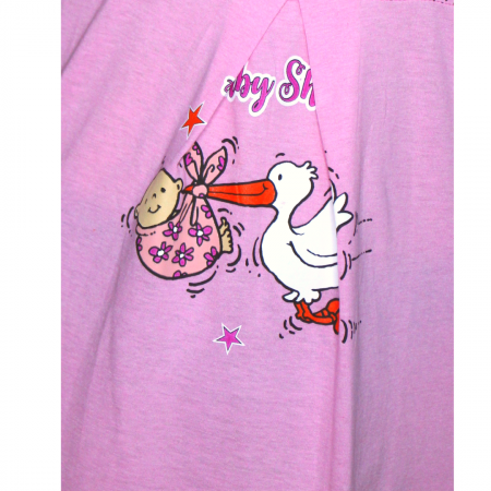 Camasa de alaptare, Baby Shower, pink, maneca scurta [3]