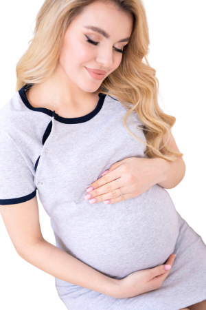 Camasa de alaptare, Sara, Grey, Maneca Scurta, BebePrice [4]