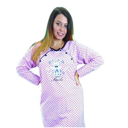 Camasa alaptare Betul, Pink Blue, Bebeprice [2]