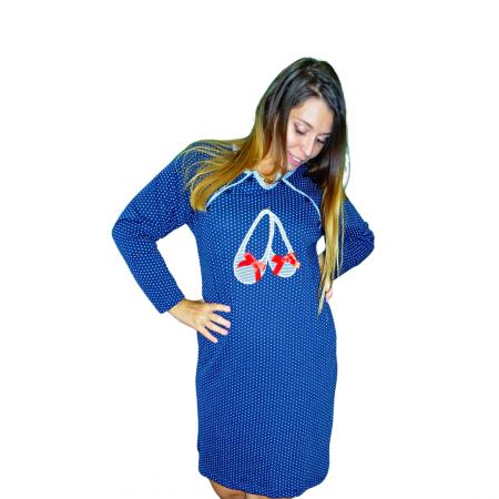 Camasa de alaptare, Blue Slipper, Maneca Lunga, Bebeprice [0]