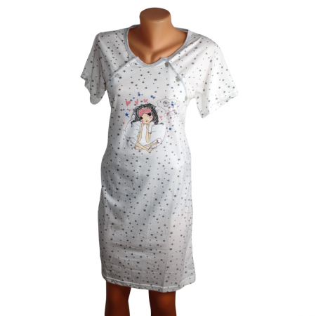 Camasa de alaptare  Pretty Lady, White, maneca scurta [0]