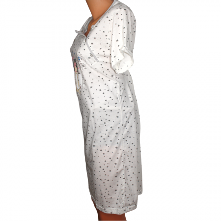 Camasa de alaptare  Pretty Lady, White, maneca scurta [3]