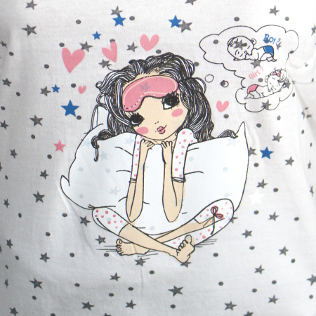 Camasa de alaptare  Pretty Lady, White, maneca scurta [1]