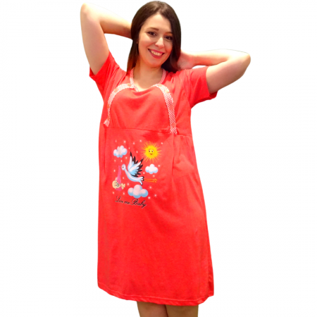 Camasa de alaptare RED, Baray, Maneca scurta, BebePrice [4]