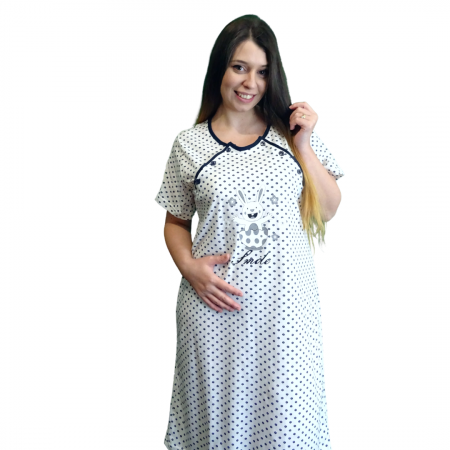 Camasa de alaptare White Rabbit, Betul, Maneca scurta, BebePrice [3]