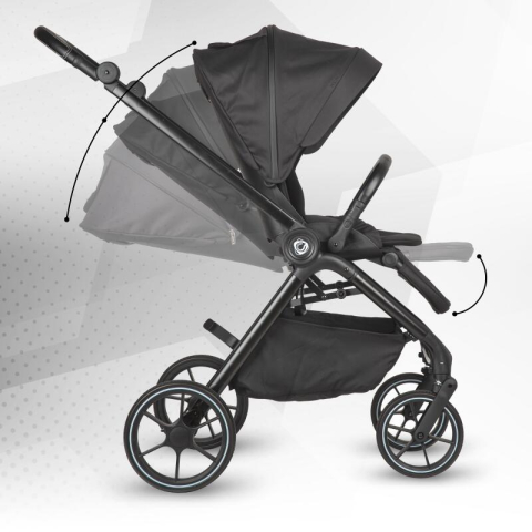 BBP-325065460 Carucior modular 2 in 1 Serry Jet Black centura de siguranta in 5 puncte si sistem de pliere BebePrice.ro [12]