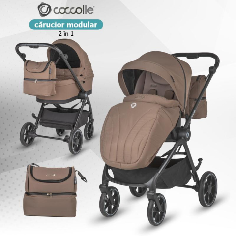 BBP-325065444 Carucior modular 2 in 1 Serry Light Taupe centura de siguranta in 5 puncte si sistem de pliere BebePrice.ro [5]