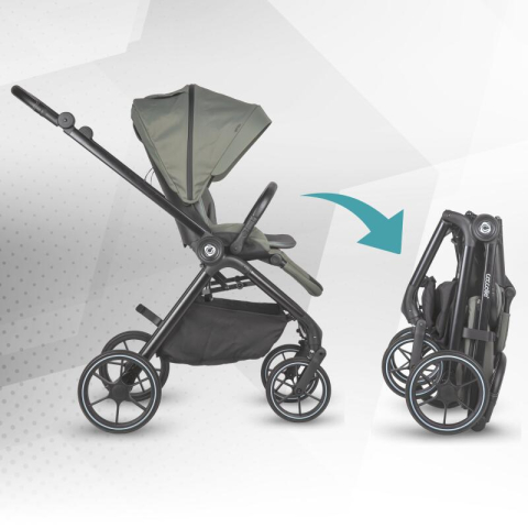 BBP-325065481 Carucior modular 2 in 1 Serry Moss Green centura de siguranta in 5 puncte si sistem de pliere BebePrice.ro [14]