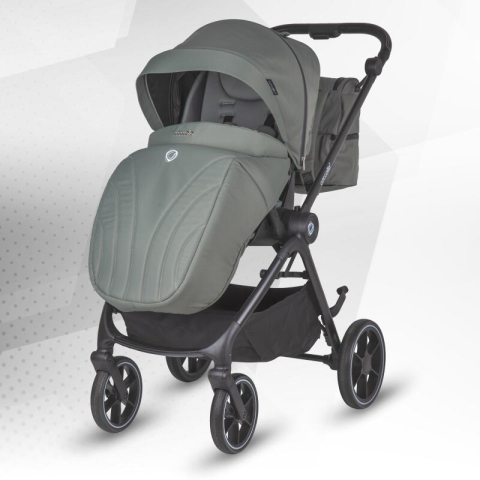 BBP-325065481 Carucior modular 2 in 1 Serry Moss Green centura de siguranta in 5 puncte si sistem de pliere BebePrice.ro [8]