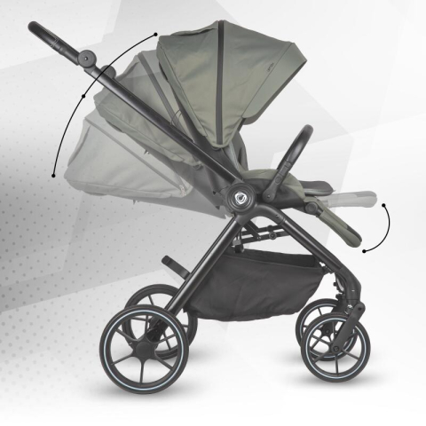 BBP-325065481 Carucior modular 2 in 1 Serry Moss Green centura de siguranta in 5 puncte si sistem de pliere BebePrice.ro [13]