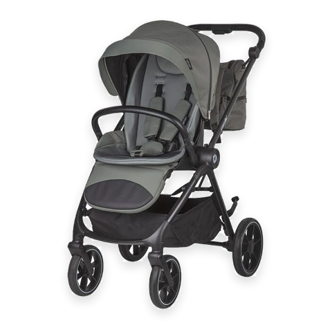 Carucioare - BBP-325065481325080360 Carucior modular 2 in 1 Serry Moss Green cu Scoica auto i Size Knox Black sistem i-Size si fixare ISOFIX BebePrice.ro