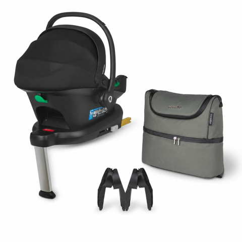 BBP-32506548108030650B2 Carucior modular 4 in 1 Serry Moss Green cu Scoica auto i Size Knox Black si Baza ISOFIX i Size Knox sistem i-Size si fixare ISOFIX BebePrice.ro [3]