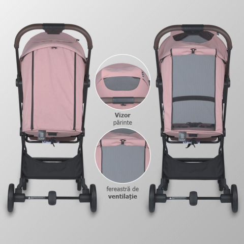 BBP-325032710 Carucior sport cu pliere automata Melia Blush Rose pliere automata si sistem de pliere BebePrice.ro [8]