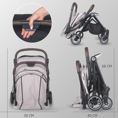 BBP-325032744 Carucior sport cu pliere automata Melia Pearl Mist pliere automata si sistem de pliere BebePrice.ro [7]
