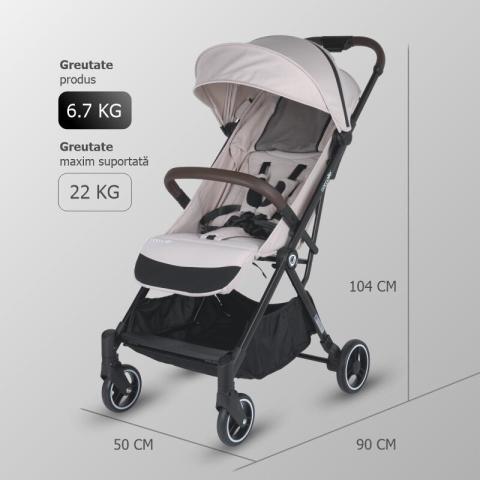 BBP-325032744 Carucior sport cu pliere automata Melia Pearl Mist pliere automata si sistem de pliere BebePrice.ro [4]