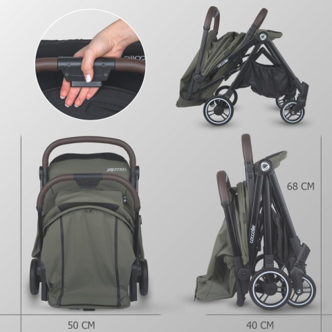 BBP-325032781 Carucior sport cu pliere automata Melia Sage Shadow pliere automata si sistem de pliere BebePrice.ro [9]