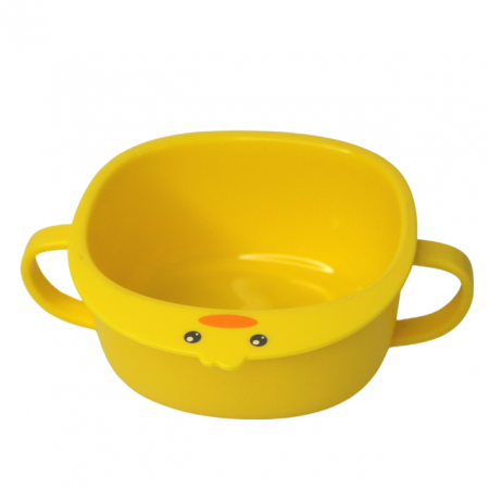 Alimentatie bebe & Accesorii hranire - Castron din plastic in forma de pui, galben