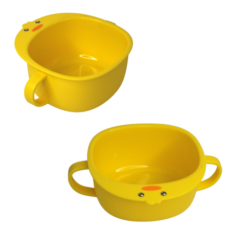 Castron din plastic in forma de pui, galben [3]