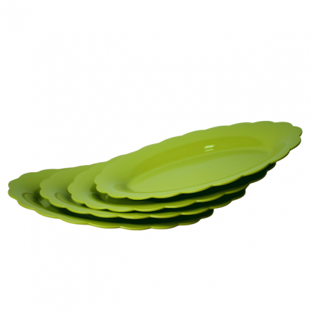 Set 4 platouri si tacamuri, pentru microunde, Green [2]