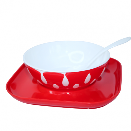 Set diversificare cu suport, fara BPA, Rosu [3]