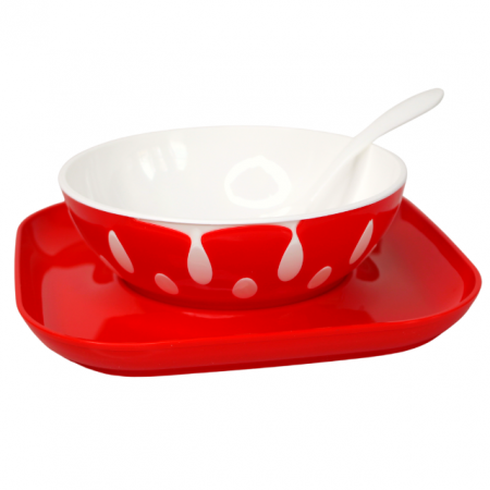Set diversificare cu suport, fara BPA, Rosu [5]