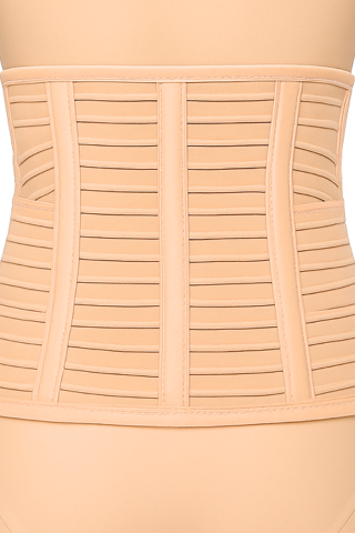 Centura abdominala postnatala compresiva cu prindere velcro, Beige [8]