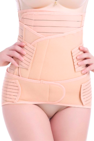 Centura abdominala 3 in1 pentru remodelare si sustinere abdominala, Beige, Beige, BebePrice [8]