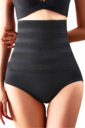 Chilot modelator PureShape, talie inalta, efect de aplatizare abdomen, Black, BebePrice [0]