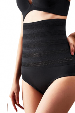 Chilot modelator PureShape, talie inalta, efect de aplatizare abdomen, Black, BebePrice [1]