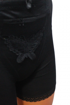Chilot modelator Zipper cu picior, Black, BebePrice [4]