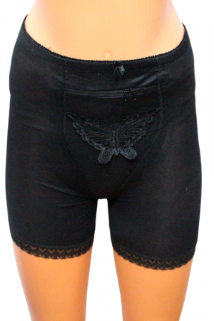 Chilot modelator Zipper cu picior, Black, BebePrice [2]