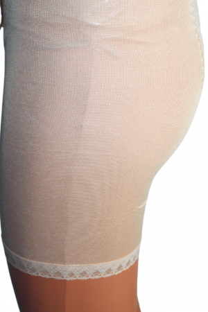 Chilot modelator Zipper cu picior, Beige, BebePrice [4]