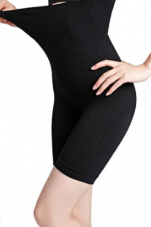 Colant modelator cu talie inalta, efect push-up si subtiere a taliei, Black ,BebePrice [1]