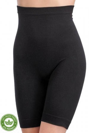 Colant modelator din bumbac organic, talie de viespe, Black, BebePrice [0]