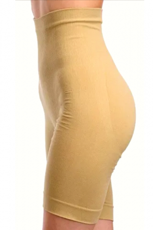 Colant modelator din bumbac organic, talie de viespe, Beige, BebePrice [4]