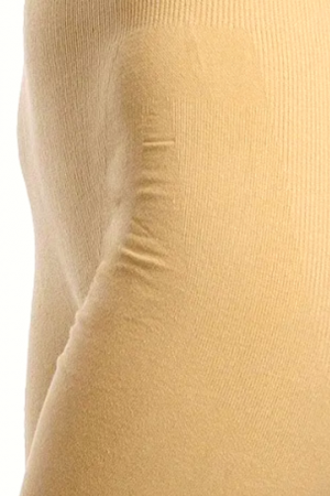 Colant modelator din bumbac organic, talie de viespe, Beige, BebePrice [3]