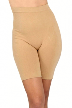 Colant modelator din bumbac organic, talie de viespe, Beige, BebePrice [2]