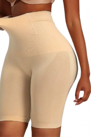 Colant modelator cu talie inalta, efect push-up si subtiere a taliei, Beige ,BebePrice [5]