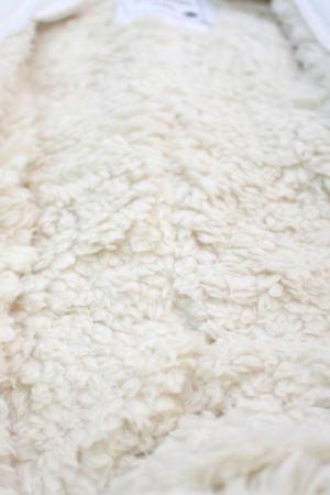 Combinezon fas, captusit cu blanita, Off White, BebePrice [4]