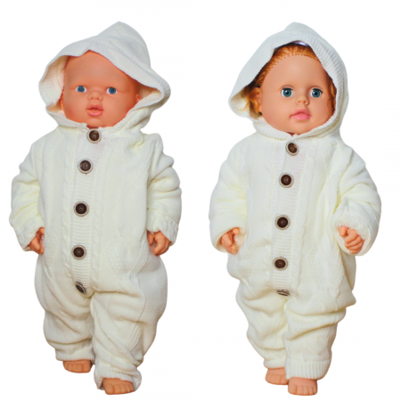 Combinezon tricotat, unisex, Off White [2]