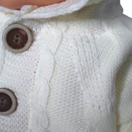 Combinezon tricotat, unisex, Off White [4]