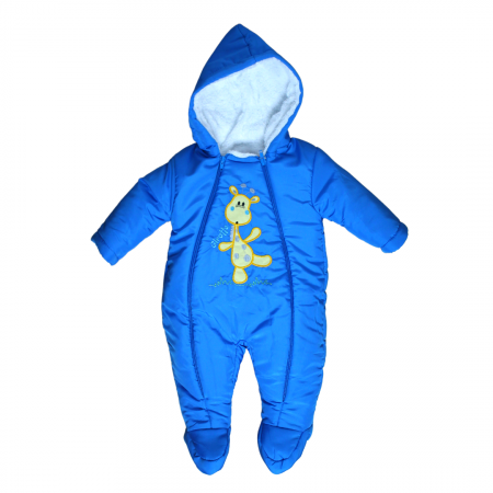 Combinezon gros din fas, baietel, Giraffe, Azure [2]