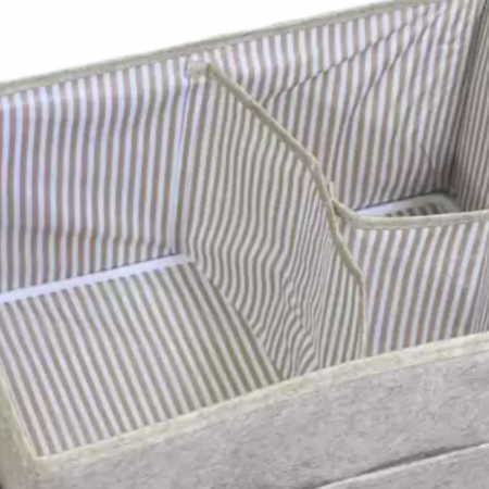 Cos organizator pentru noptiera sau comoda bebelușului, Lite Brown, BebePrice [4]