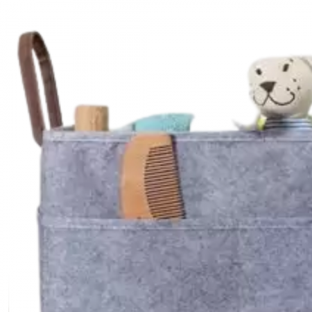 Cos organizator pentru noptiera sau comoda bebelușului, Lite Grey, BebePrice [2]